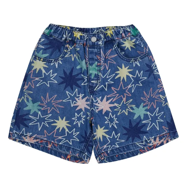 Pantalones cortos con estrellas | Azul