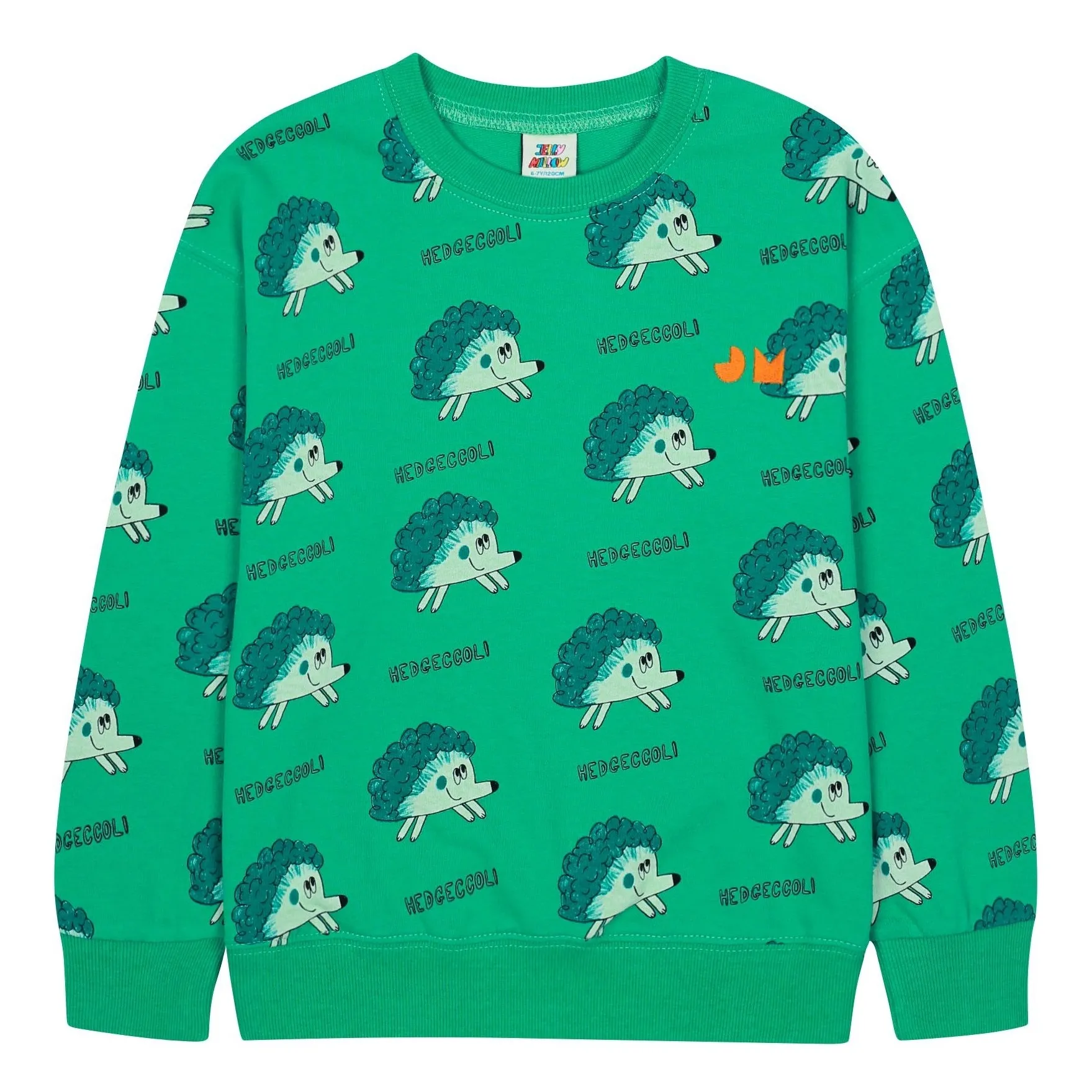 Jelly Mallow Green Hedgehog Sweatshirt