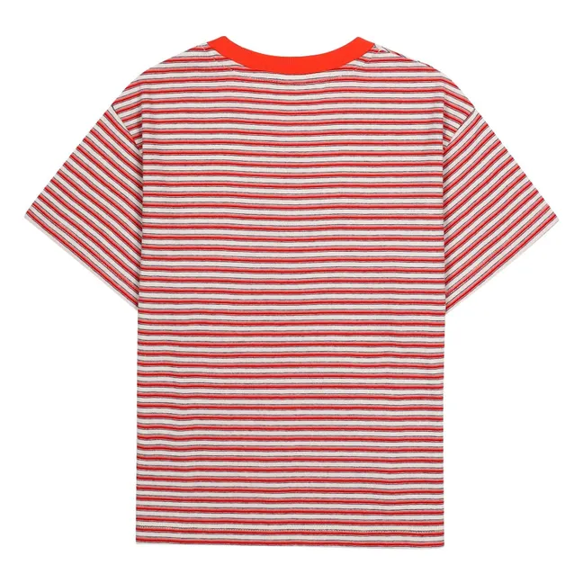 T-shirt Rayé | Rouge