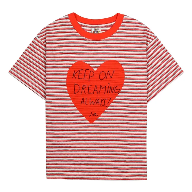 T-shirt Rayé | Rouge