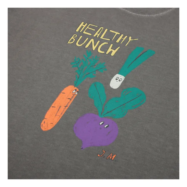 Healthy Bunch T-shirt | Charcoal grey