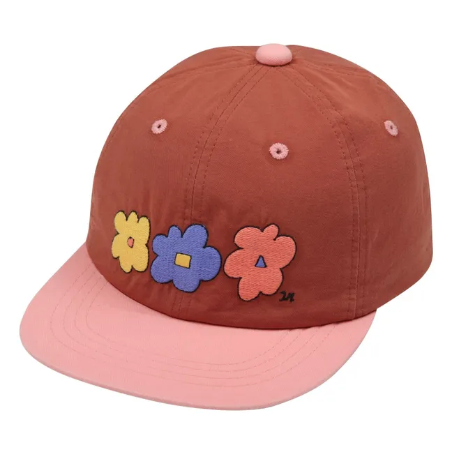 Casquette Fleurs | Marron