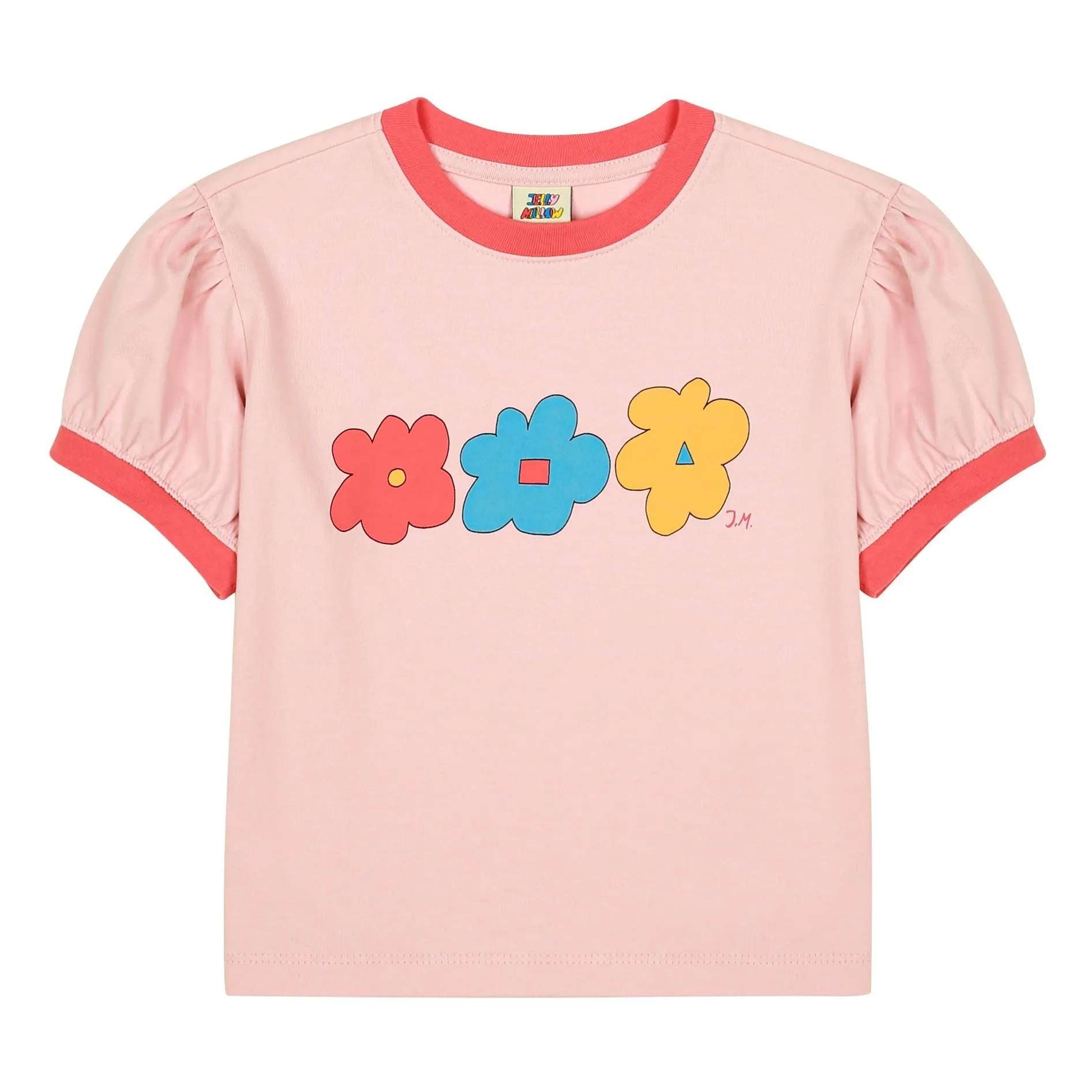 Jelly Mallow Pale Pink Flowers T-Shirt