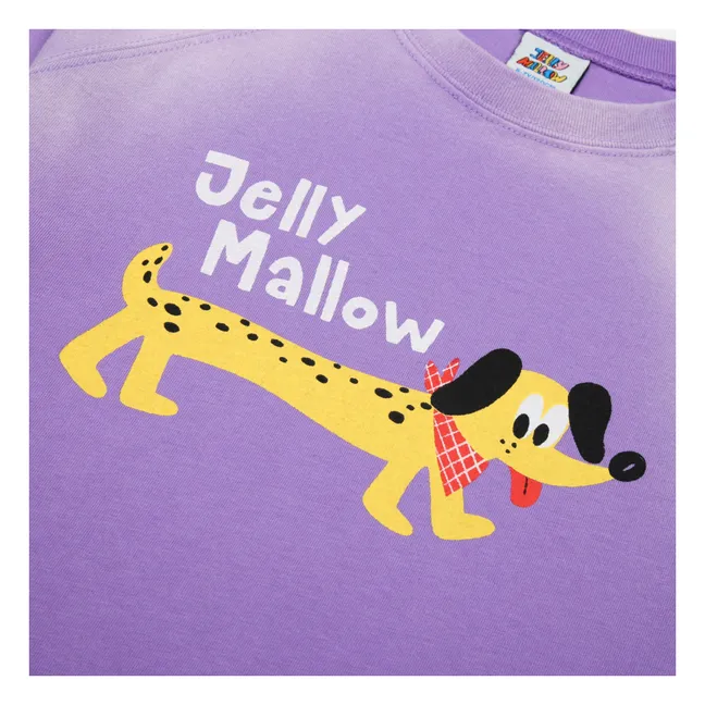 T-shirt Tie and Dye Chien | Violet