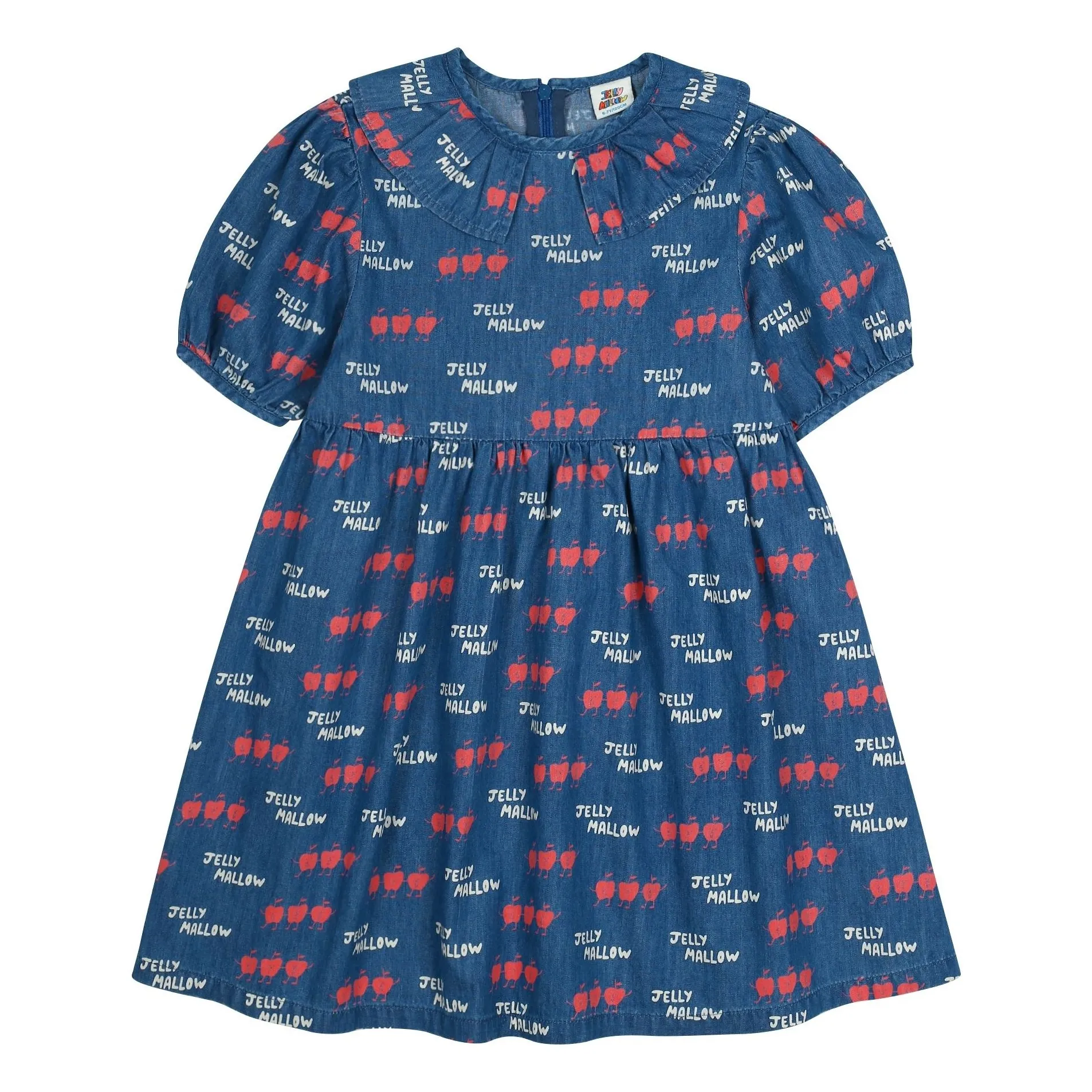Jelly Mallow Blue Apple Denim Dress