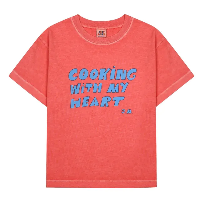 Camiseta Cooking With My Heart | Rojo