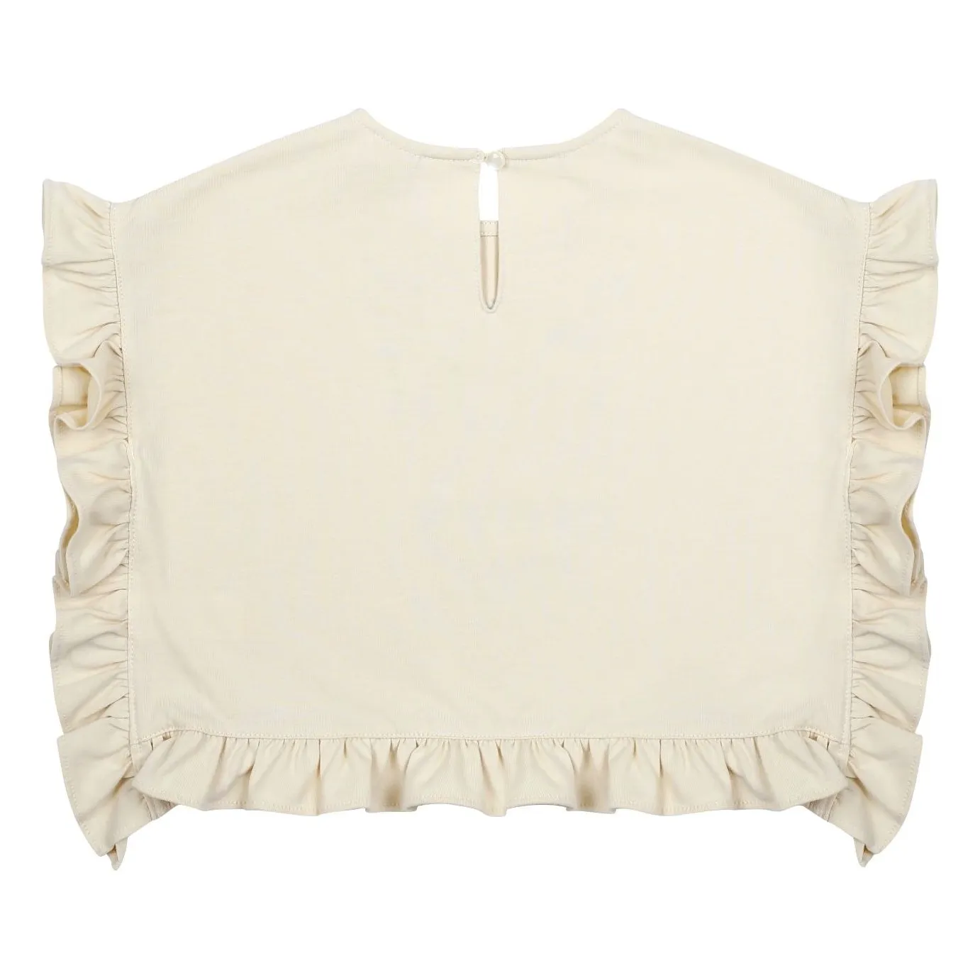 T-shirt Volants Cherry Eyes | Ivoire- Image produit n°2