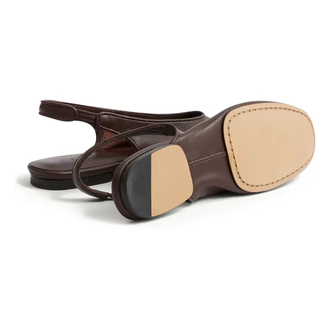 Emmett Leder Ballerinas | Schokoladenbraun