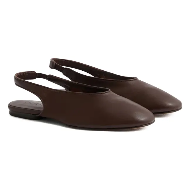 Ballerines Emmett Cuir | Chocolat