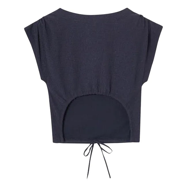 Top Leila | Bleu marine