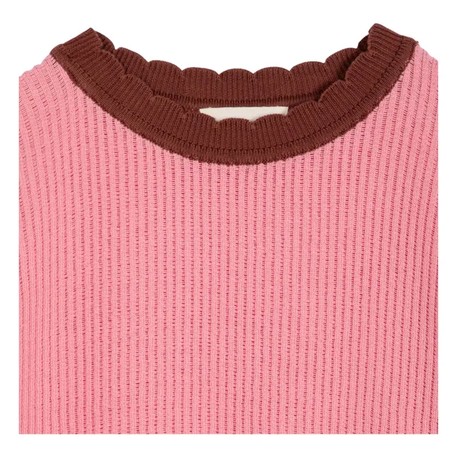 Pull Ajouré Coton Bio | Rose