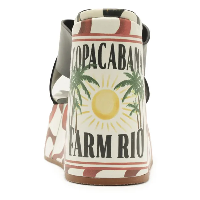 Sandalias de plataforma Copacabana | Negro