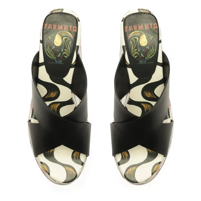 Sandalias de plataforma Copacabana | Negro