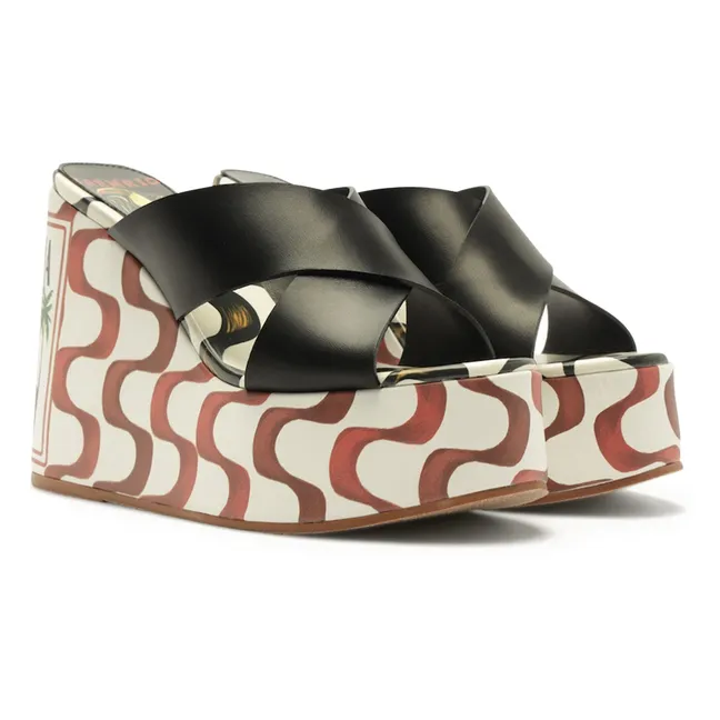 Sandalias de plataforma Copacabana | Negro