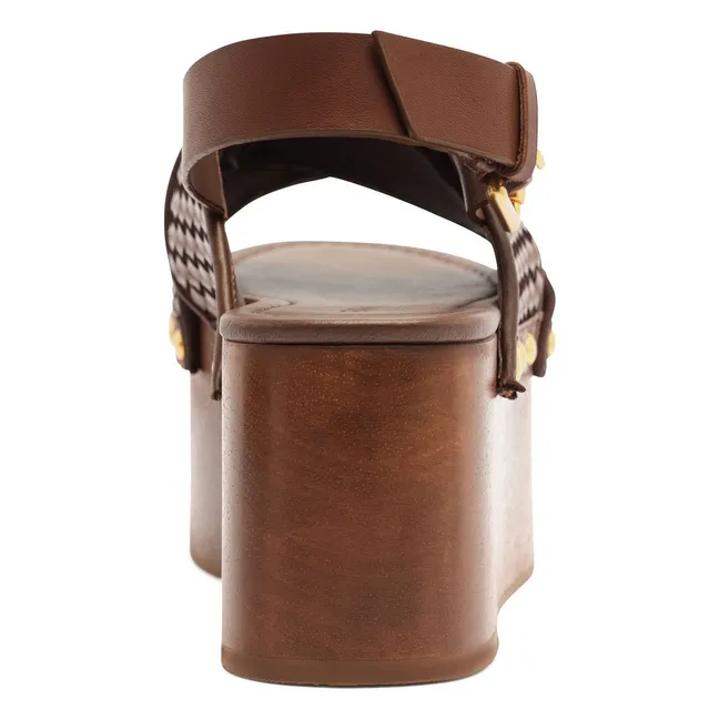 Sandalias trenzadas | Marrón