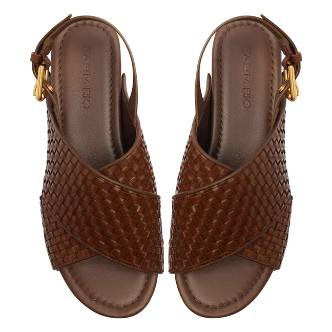 Sandalias trenzadas | Marrón