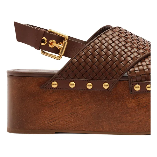 Sandalias trenzadas | Marrón