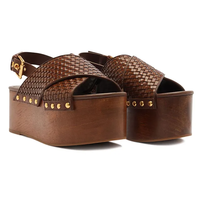 Sandalias trenzadas | Marrón