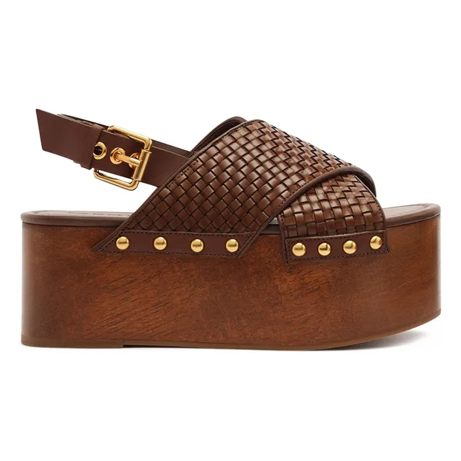 Sandalias trenzadas | Marrón