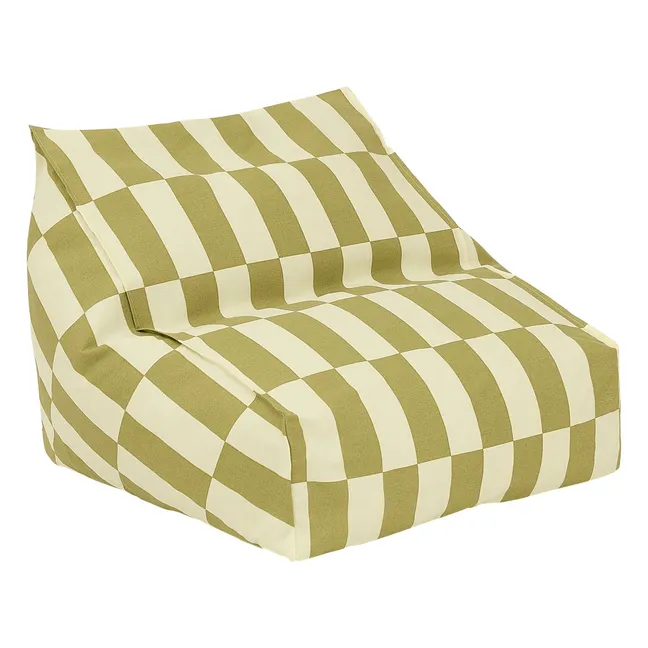 Sillón puf de exterior Vibes Tiles | Verde