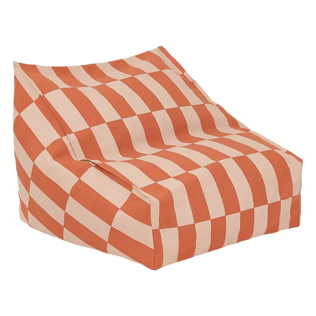 Sillón puf de exterior Vibes Tiles | Naranja