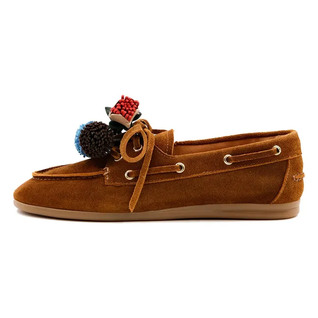 Chaussures Bateau Nahua Suède | Marron