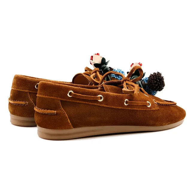 Chaussures Bateau Nahua Suède | Marron