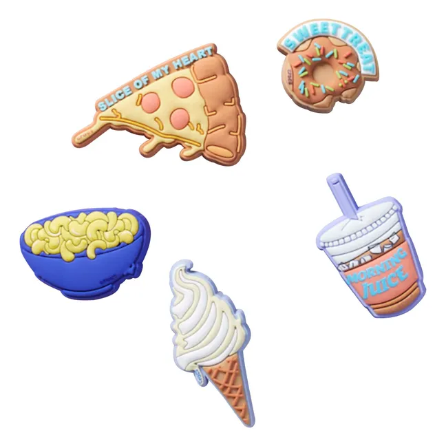 Set de 5 alimentos Jibbitz | Marrón
