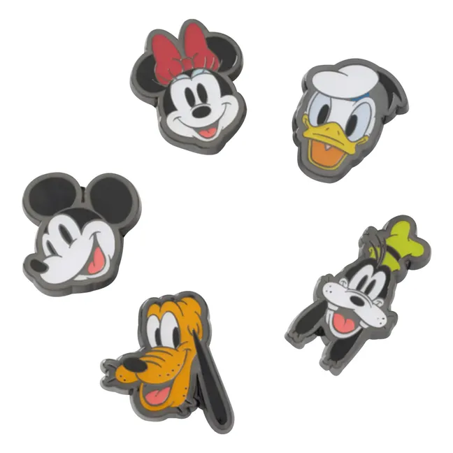 Set de 5 Jibbitz Mickey and Friends | Noir