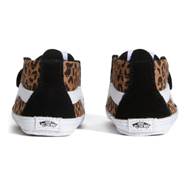 Zapatillas SK8-Hi Crib Leopard Scratch | Marrón