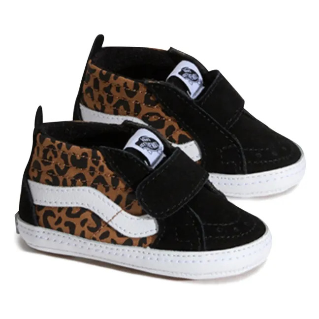 Zapatillas SK8-Hi Crib Leopard Scratch | Marrón