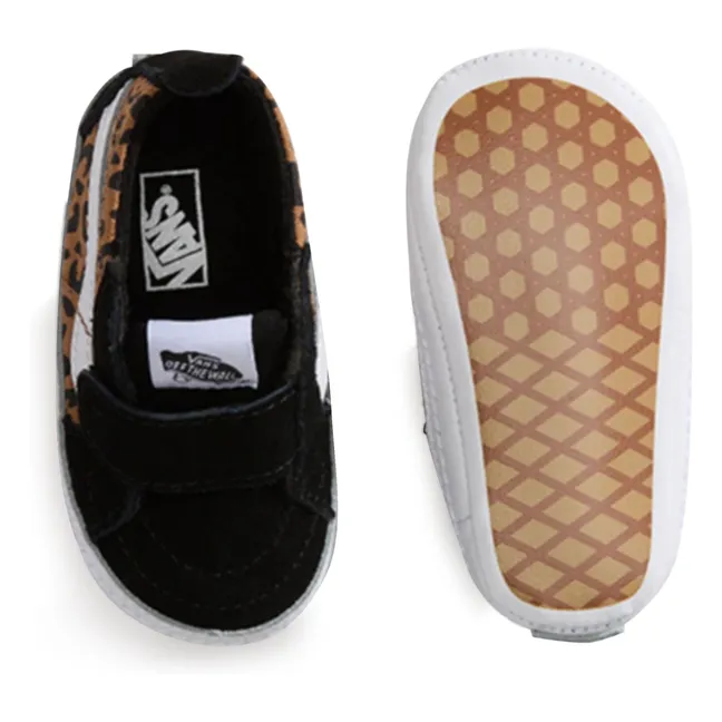 Zapatillas SK8-Hi Crib Leopard Scratch | Marrón