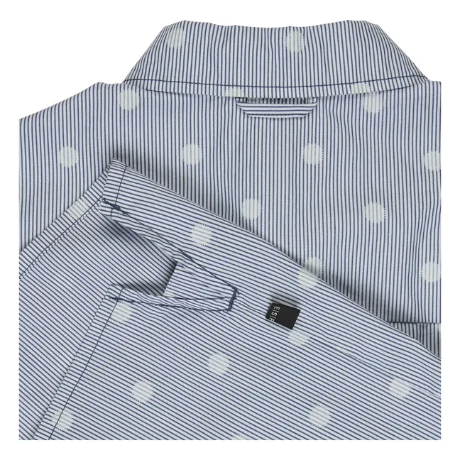 Polka Dot Shirt | Light Blue
