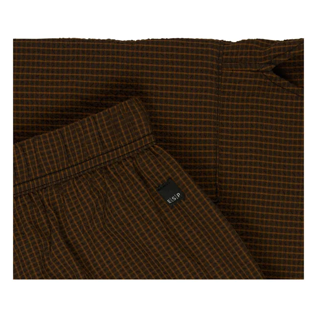 Checkered Shorts  | Black