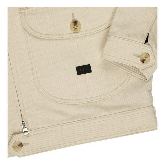 Worker Zip Jacket | Cream