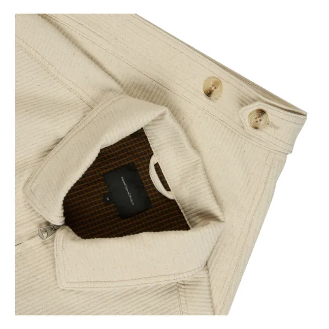 Worker Zip Jacket | Cream