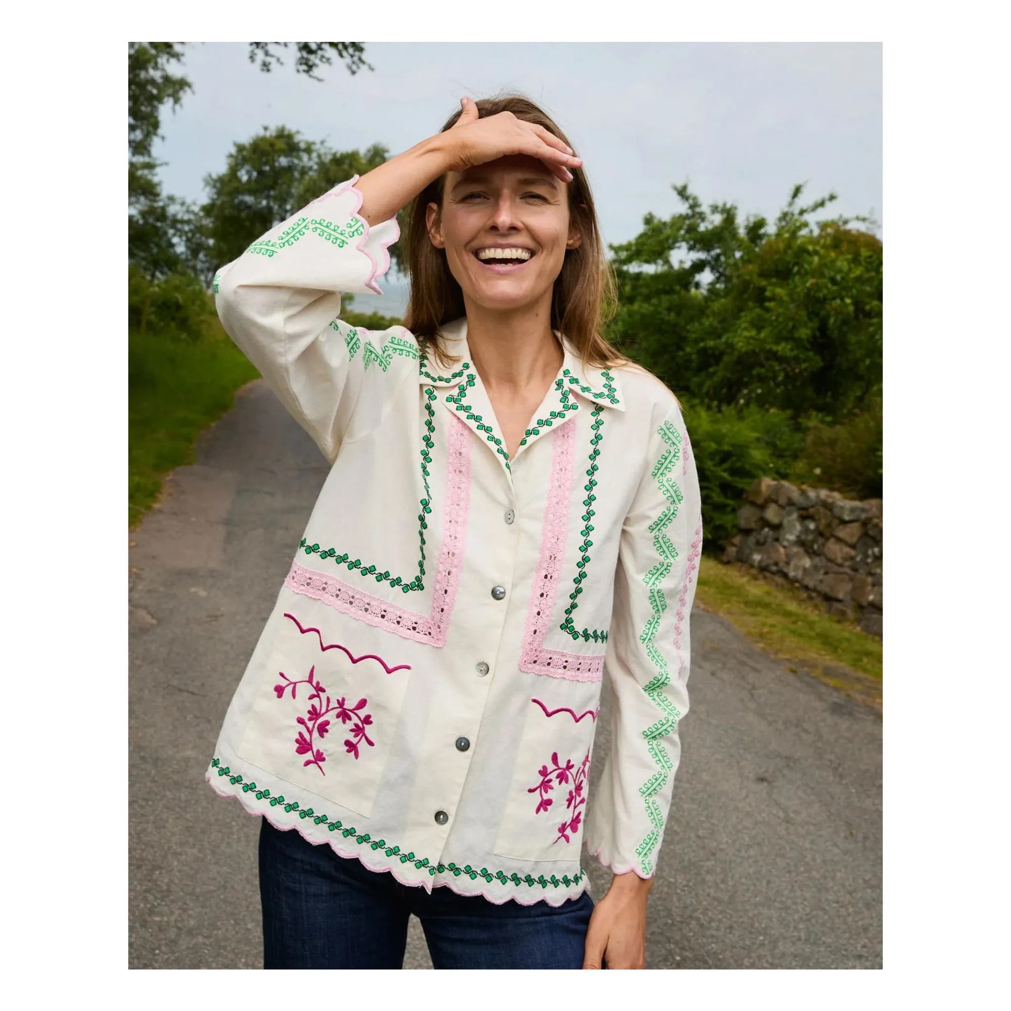 Chemise Jia Coton Bio | Crème- Image produit n°1