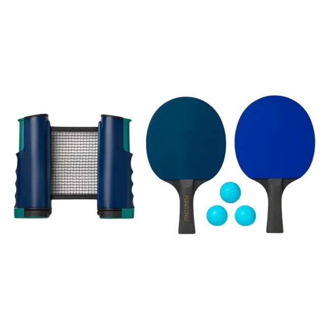 Kit de tenis de mesa portátil | Azul Marino