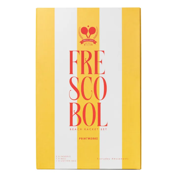 Raquetas de playa Frescobol - Lote de 2 | Amarillo- Imagen del producto n°3