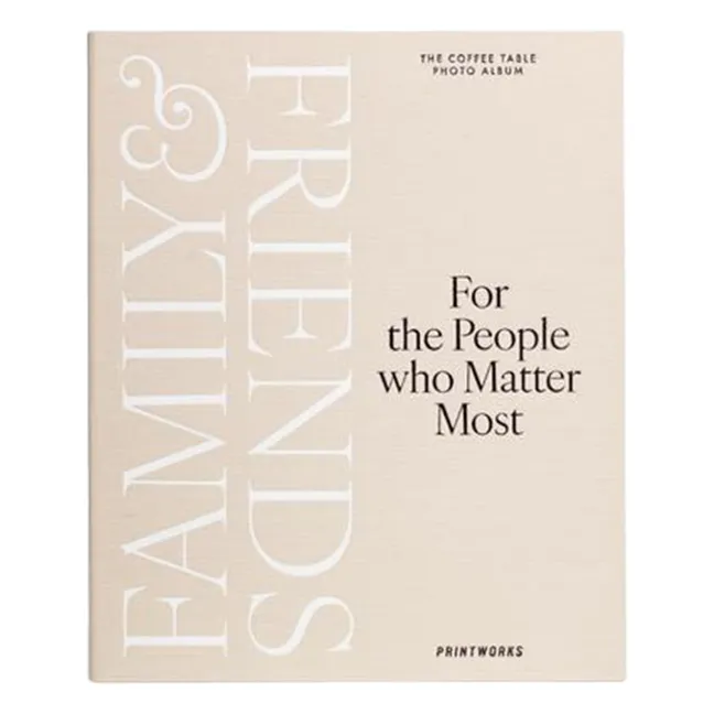 Álbum de fotos de familiares y amigos | Beige