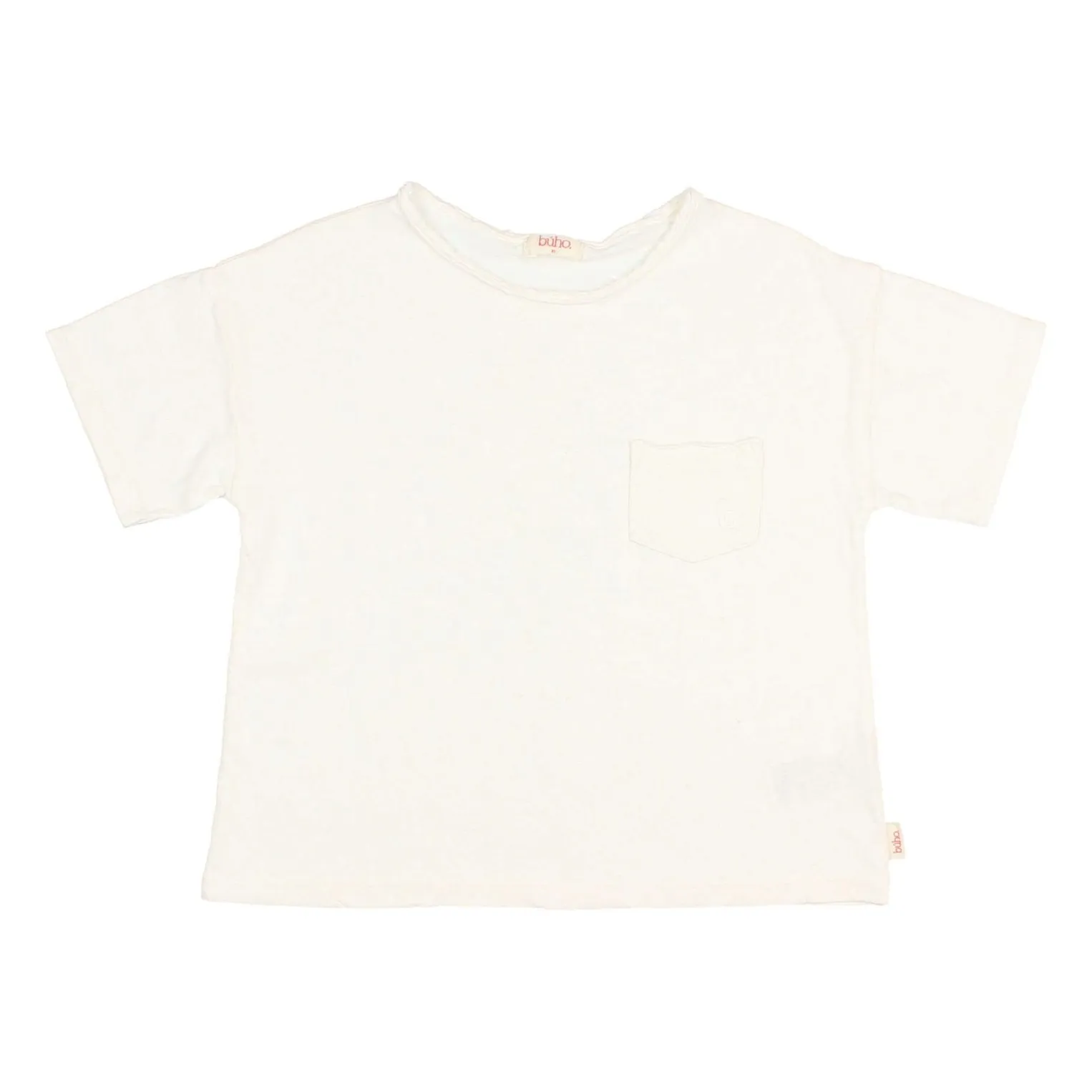 Búho - T-shirt manches courtes - Lin - Blanc - 2 ans