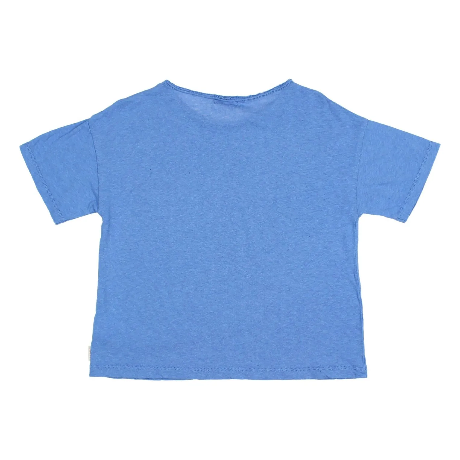 T-shirt Poche Lin  | Bleu Clair- Image produit n°1