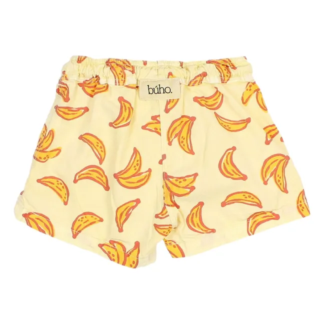 Organic Cotton Banana Swim Shorts | Yellow