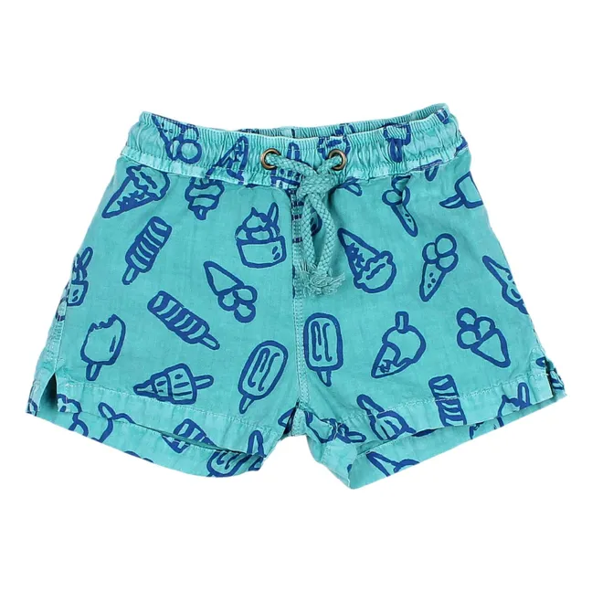 Bébé Glaces Coton Bio Bath Short | Turquoise