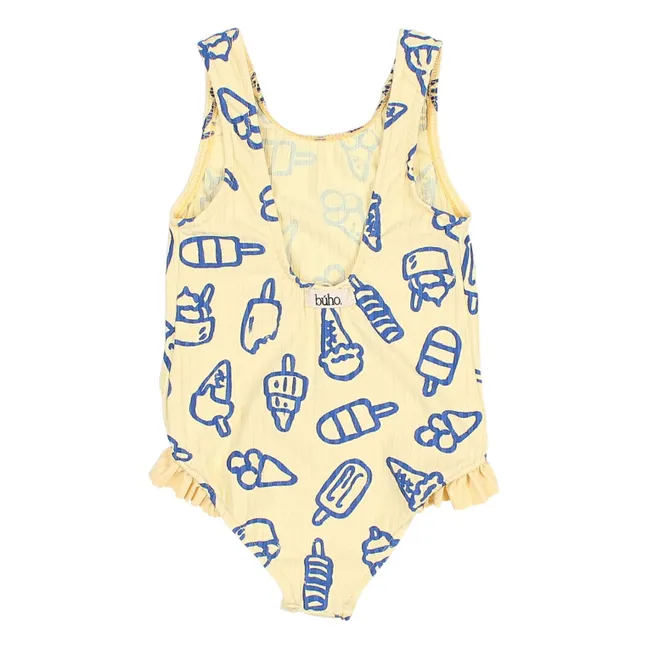 Glaces Baby Ribbed Swimsuit | Yellow