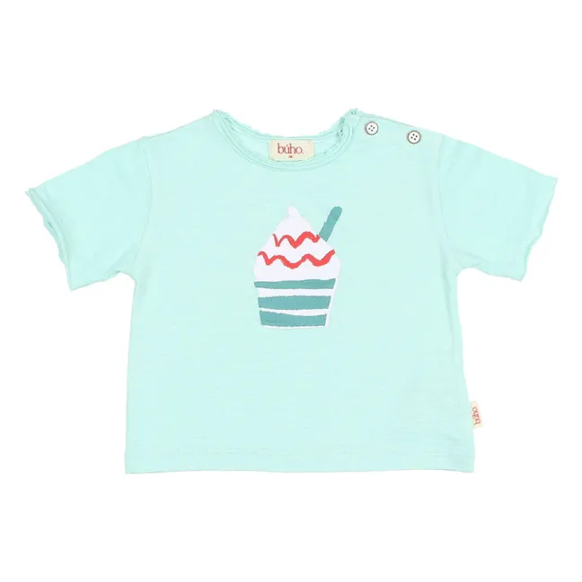 T-shirt Glace Coton Bio | Aqua