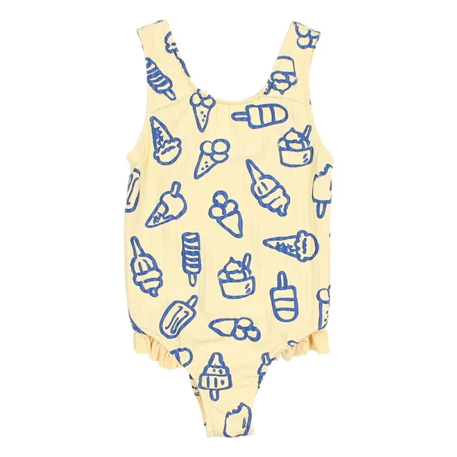 Glaces Baby Ribbed Swimsuit | Yellow