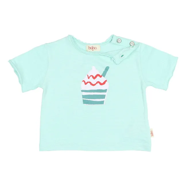 T-shirt Glace Coton Bio | Aqua