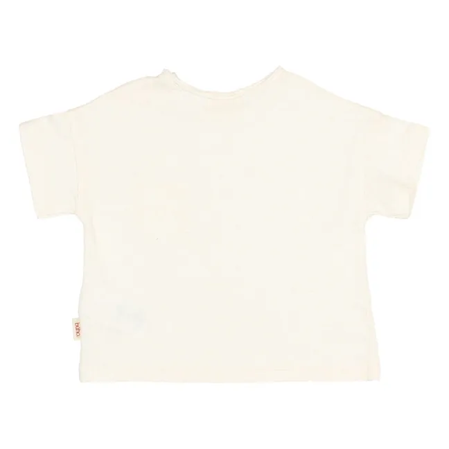 T-shirt Poche Lin | Blanc