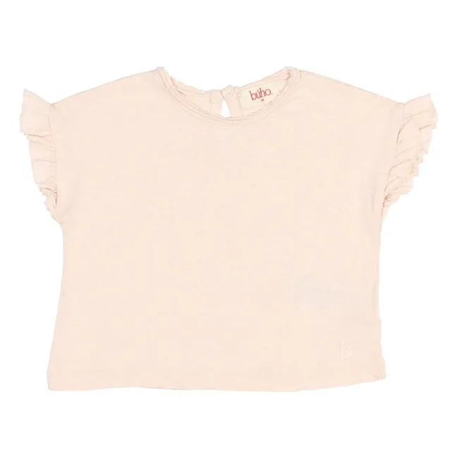 T-shirt Volants Lin Bébé | Rose pâle